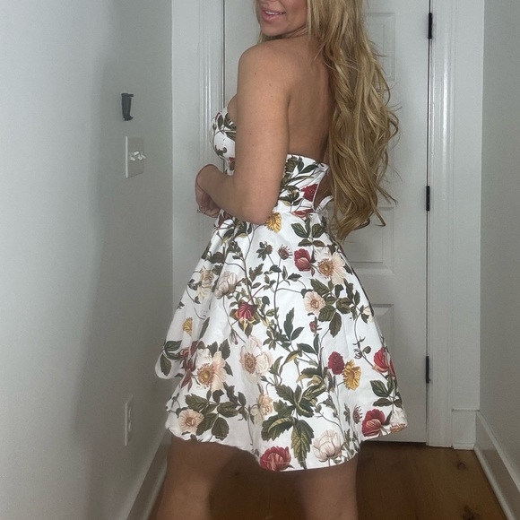 Floral Strapless Dress - Picture 6 of 6